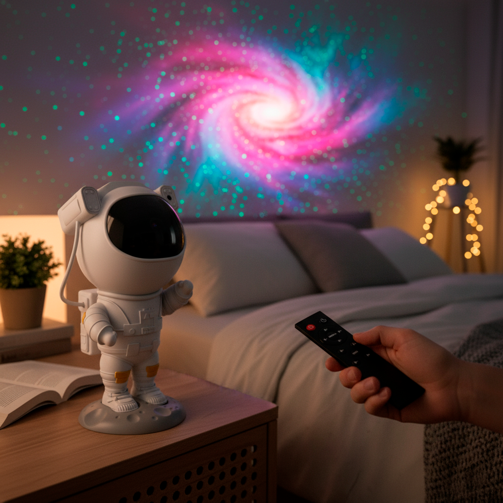 Lampara Astronauta Proyector GALAXIA