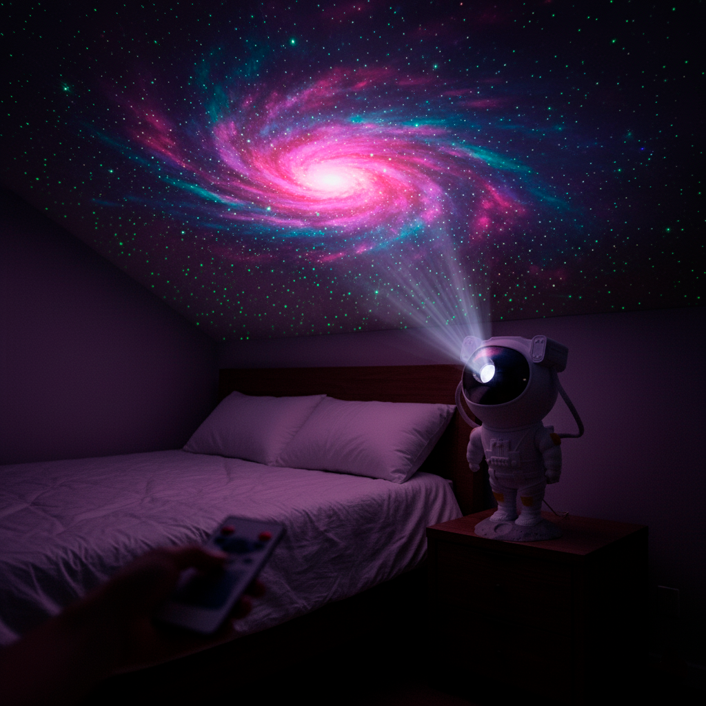 Lampara Astronauta Proyector GALAXIA